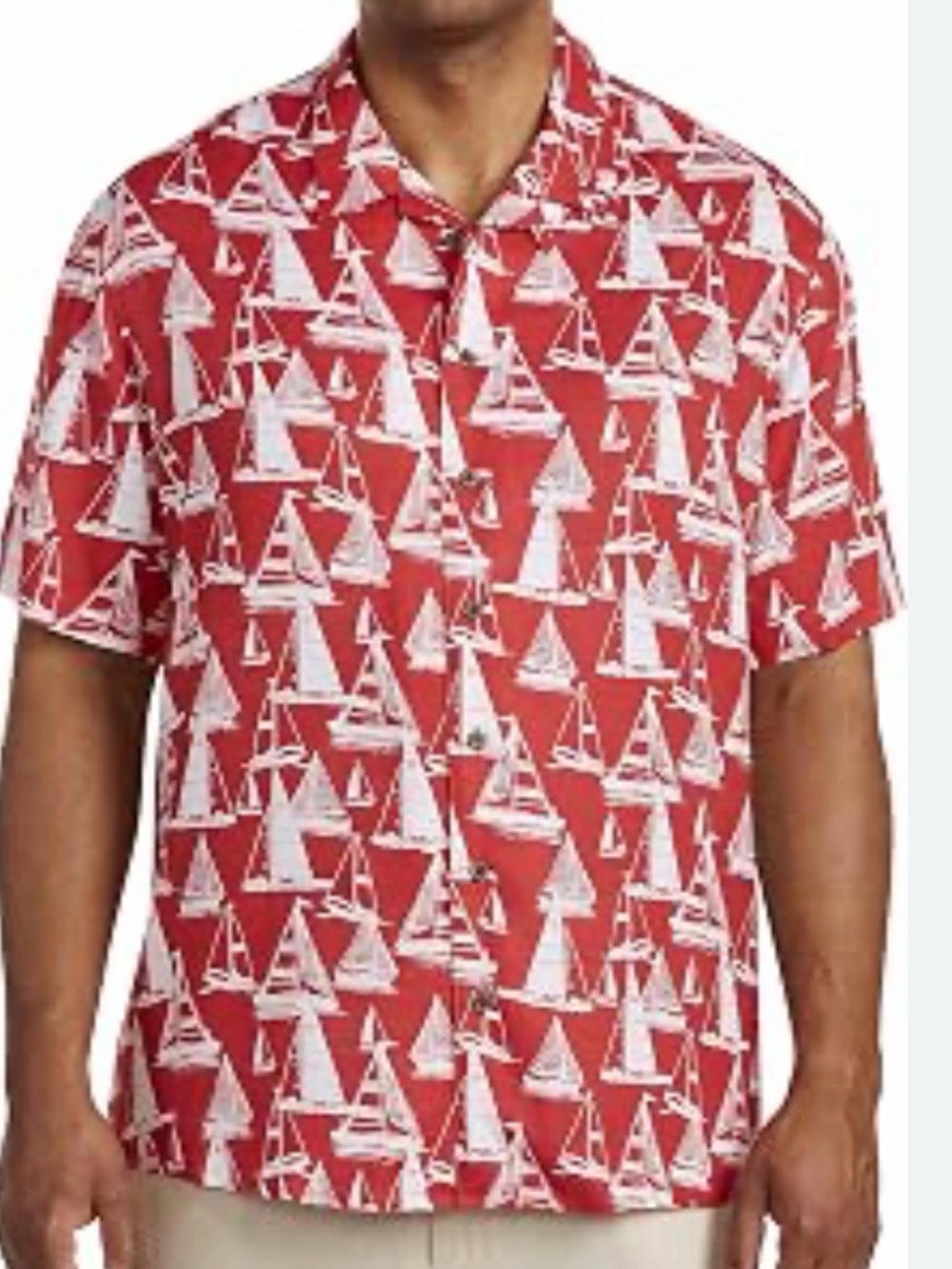 Island Passport DXL Big and Tall Camp Shirt